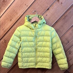 Uniqlo Kids Bright Green Puffer Jacket
